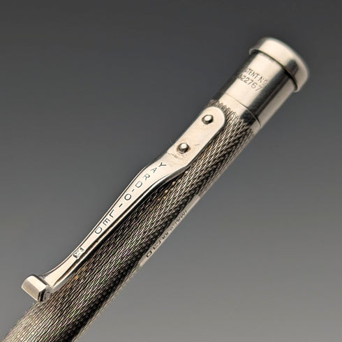 1954 British Yard O'Red Sterling Silver Push-Pull Pencil with Refills and Case